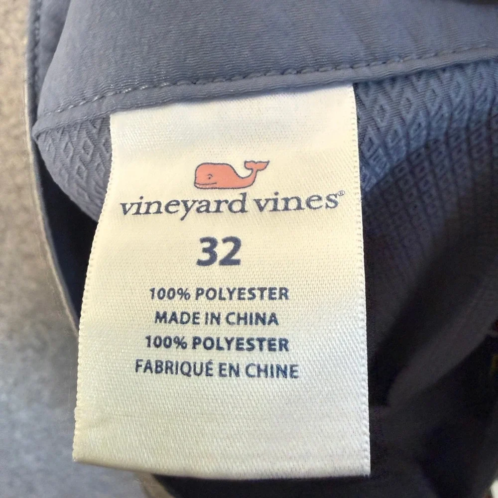 Vineyard Vines‎ Board Shorts Mens 32 Blue Gray Athletic Swim Trunks Beach Pool